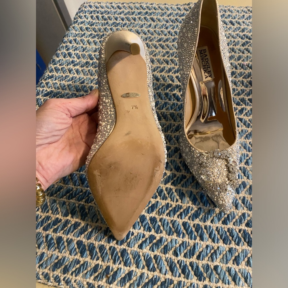 BADGLEY MISCHKA CHER II Crystal Wedding Shoes - Picture 7 of 14